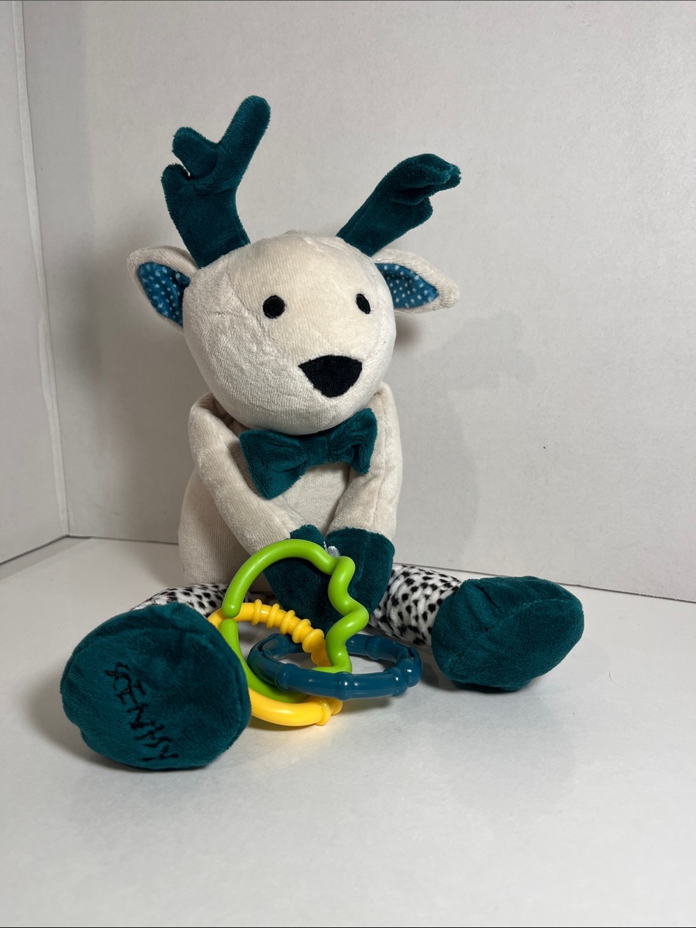 Dawson The Deer Scentsy Sidekick Baby Plush Toy Crinkly Legs Movable Knee Socks